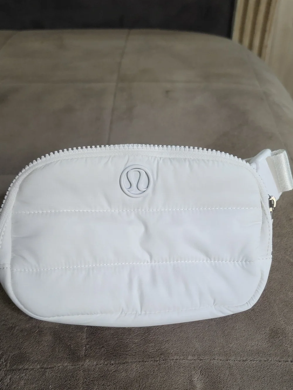 lululemon athletica White Quilted Crossbody Belt Bag